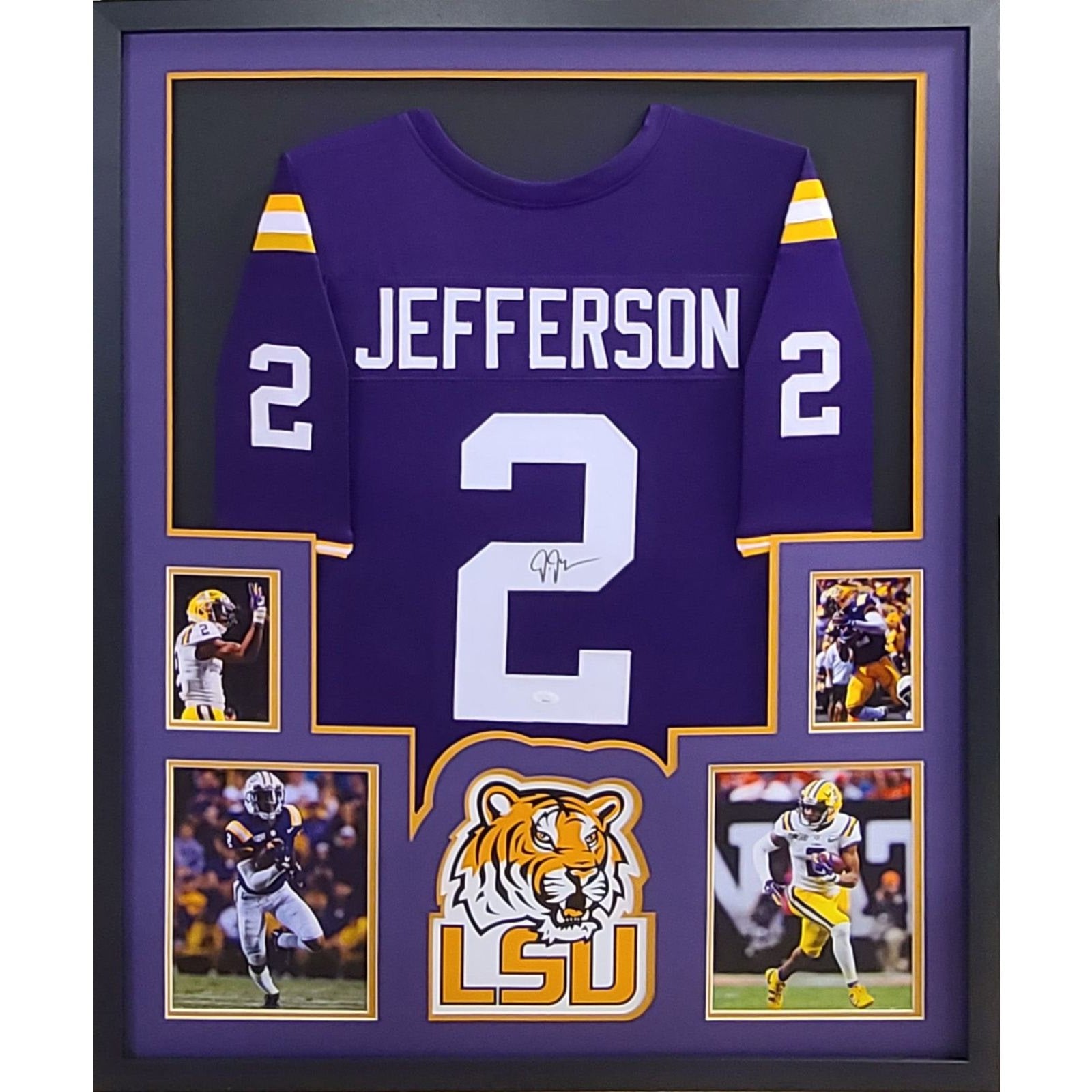 Justin Jefferson Signed Autographed Gold Vikings Jersey