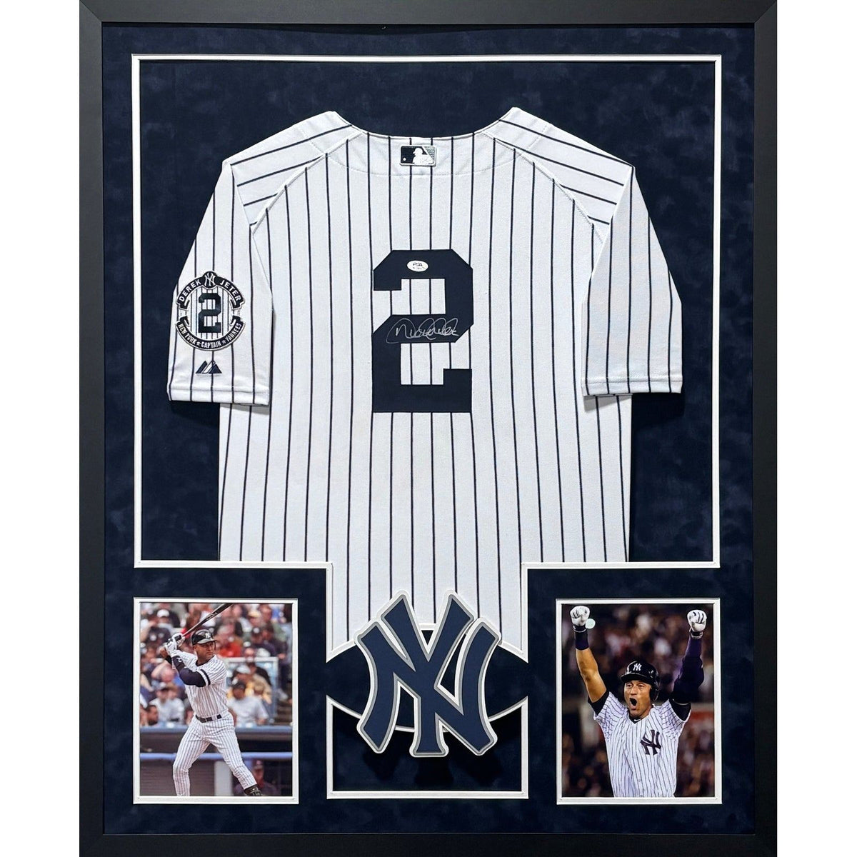 Derek Jeter Framed Signed Jersey PSA/DNA New York Yankees Autographed