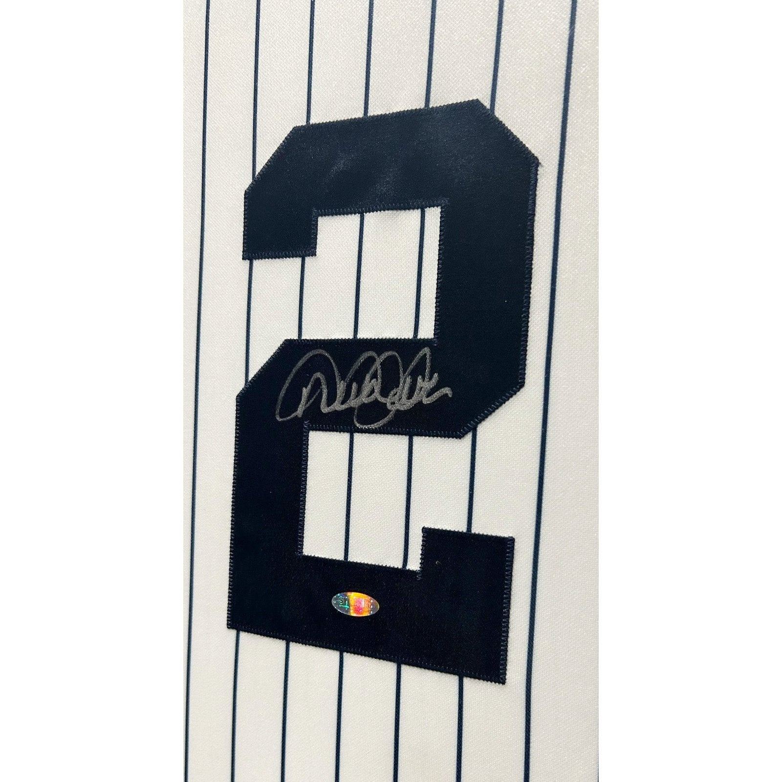 Derek Jeter Framed Signed Jersey Steiner New York Yankees Autographed