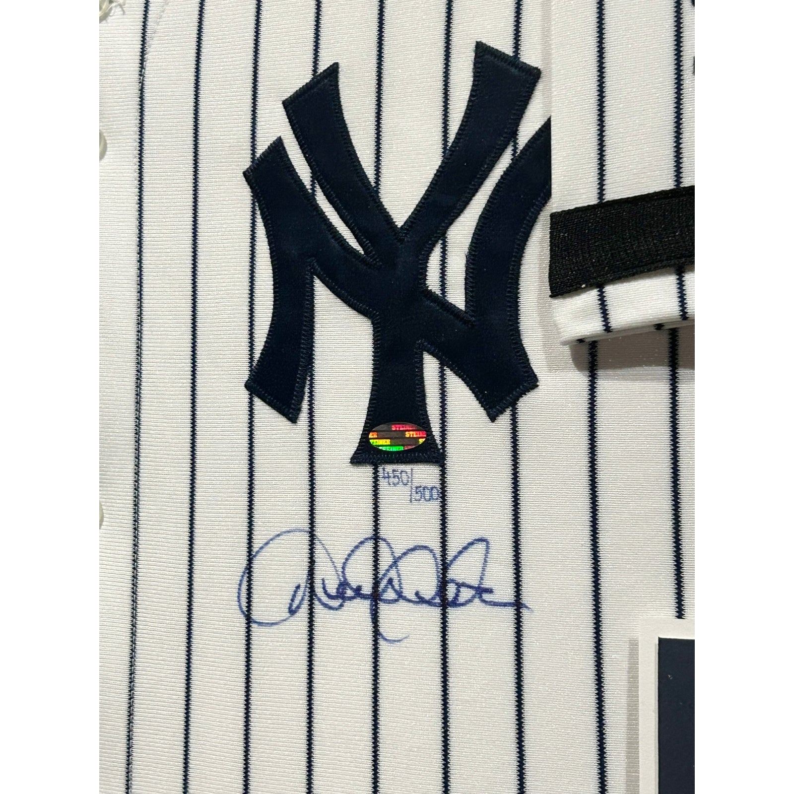 Derek Jeter Framed Signed World Series Jersey Steiner Yankees Autographed