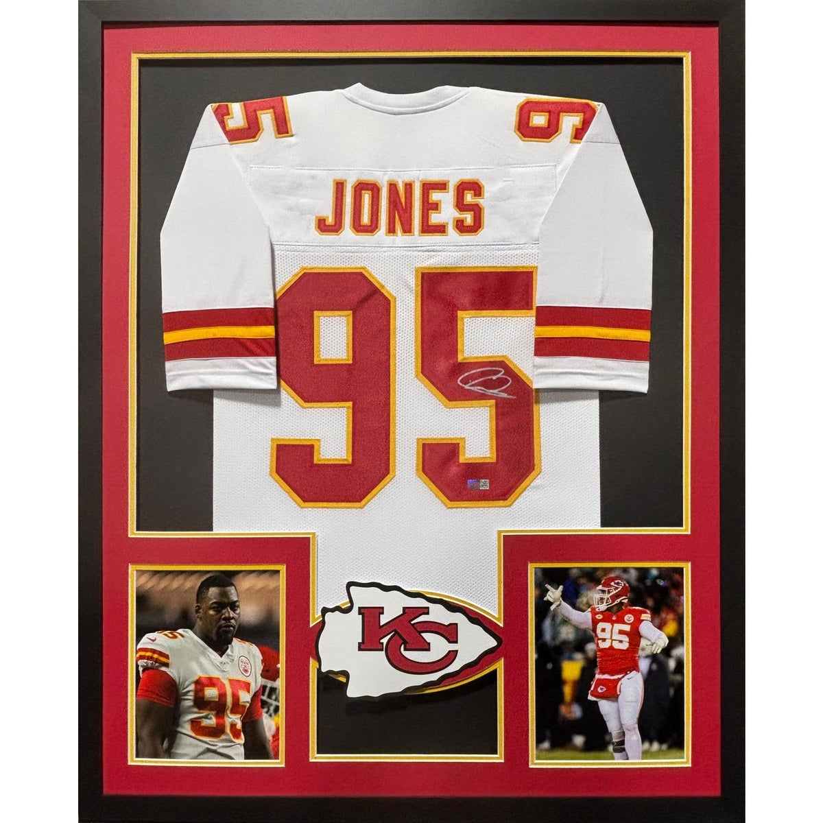Chris Jones Framed Signed Kansas City Chiefs Jersey PIA COA Autographed