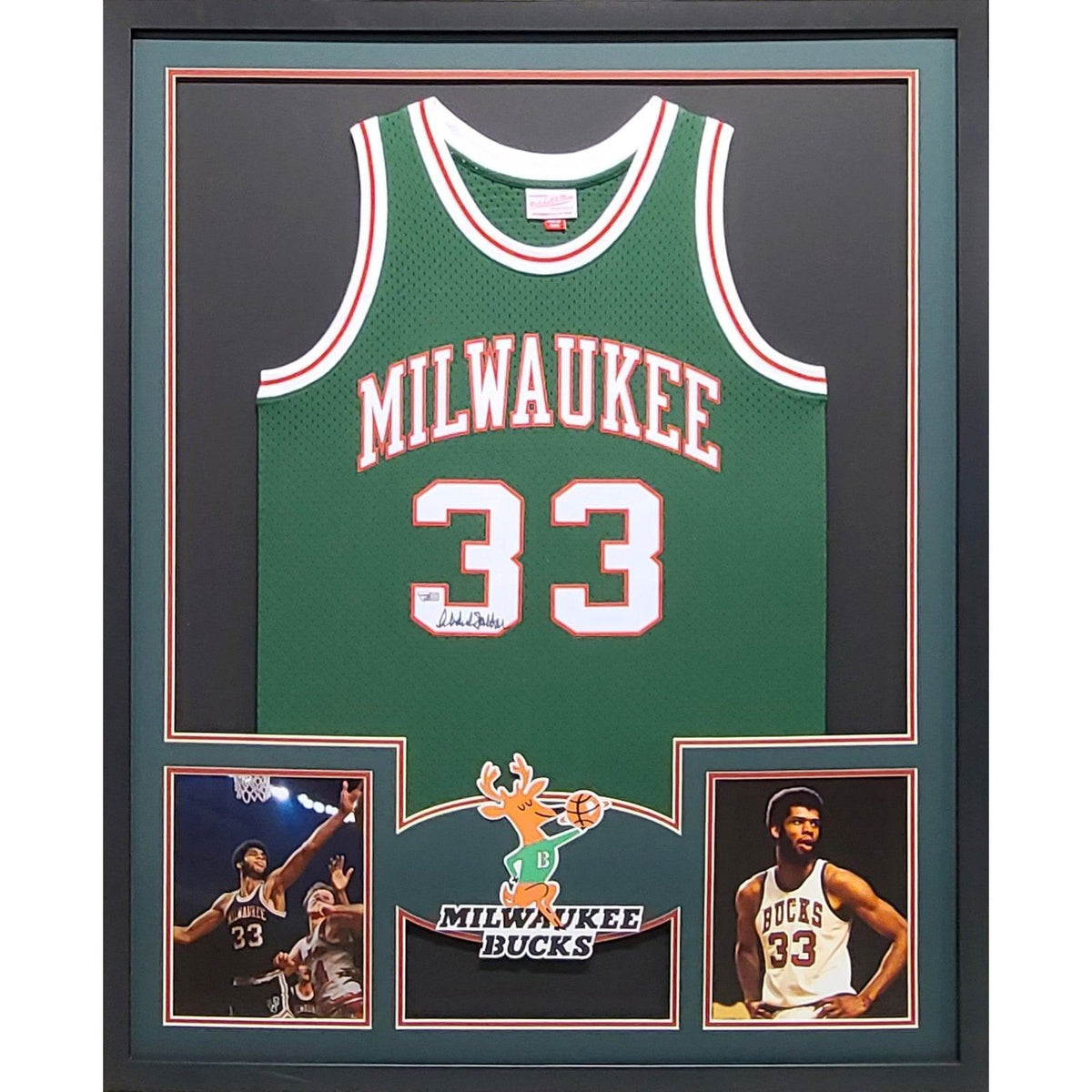 Kareem Abdul-Jabbar Framed Signed Jersey Fanatics Autographed Milwaukee Bucks