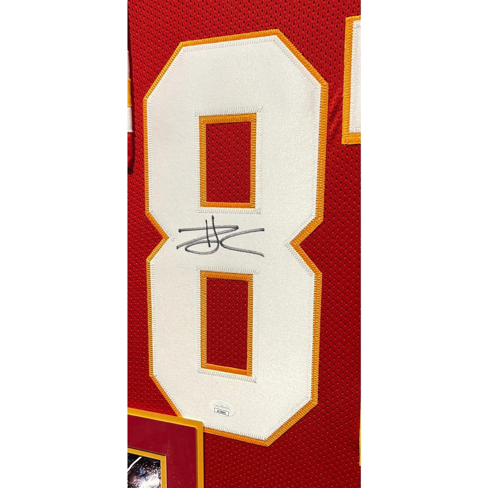 Travis Kelce Framed Jersey JSA Autographed Signed Kansas City Chiefs