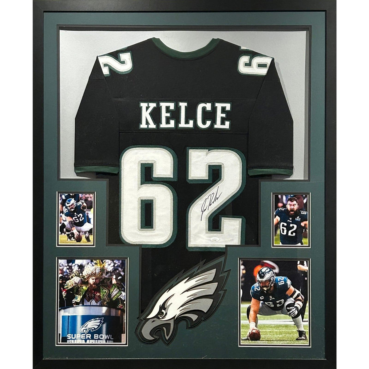 Jason Kelce Framed Signed Jersey JSA Autographed Philadelphia Eagles