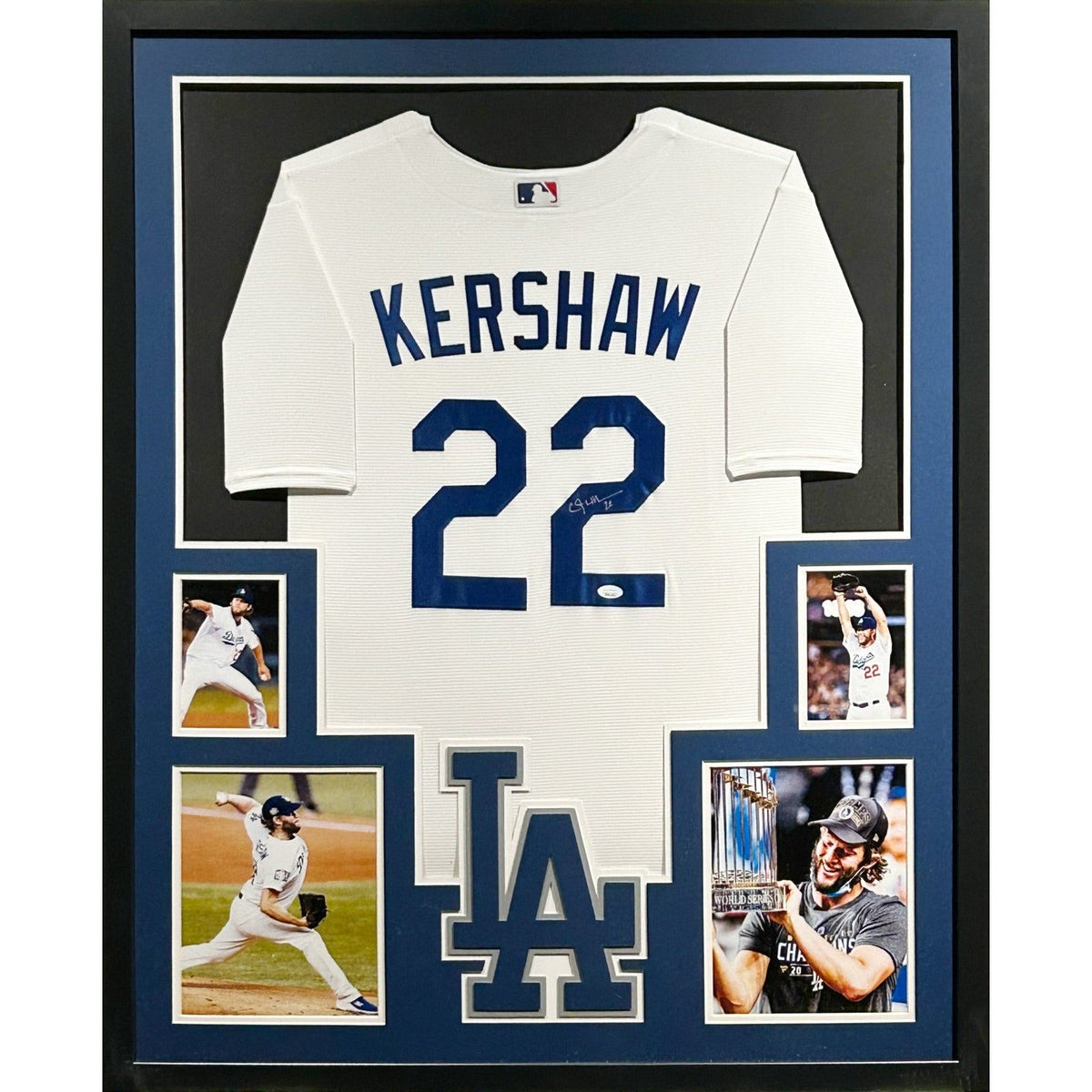 Clayton Kershaw Signed Framed Jersey JSA Autographed LA Dodgers L.A. NP