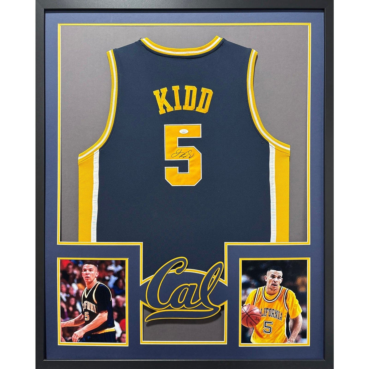 Jason Kidd Framed Signed Jersey JSA Autographed Cal California