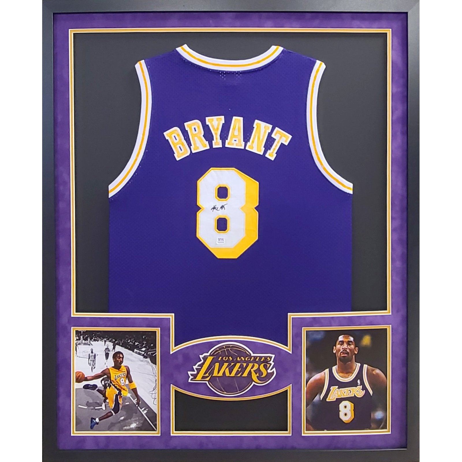 Kobe Bryant Framed Signed Jersey PSA/DNA Autographed Signed LA Lakers