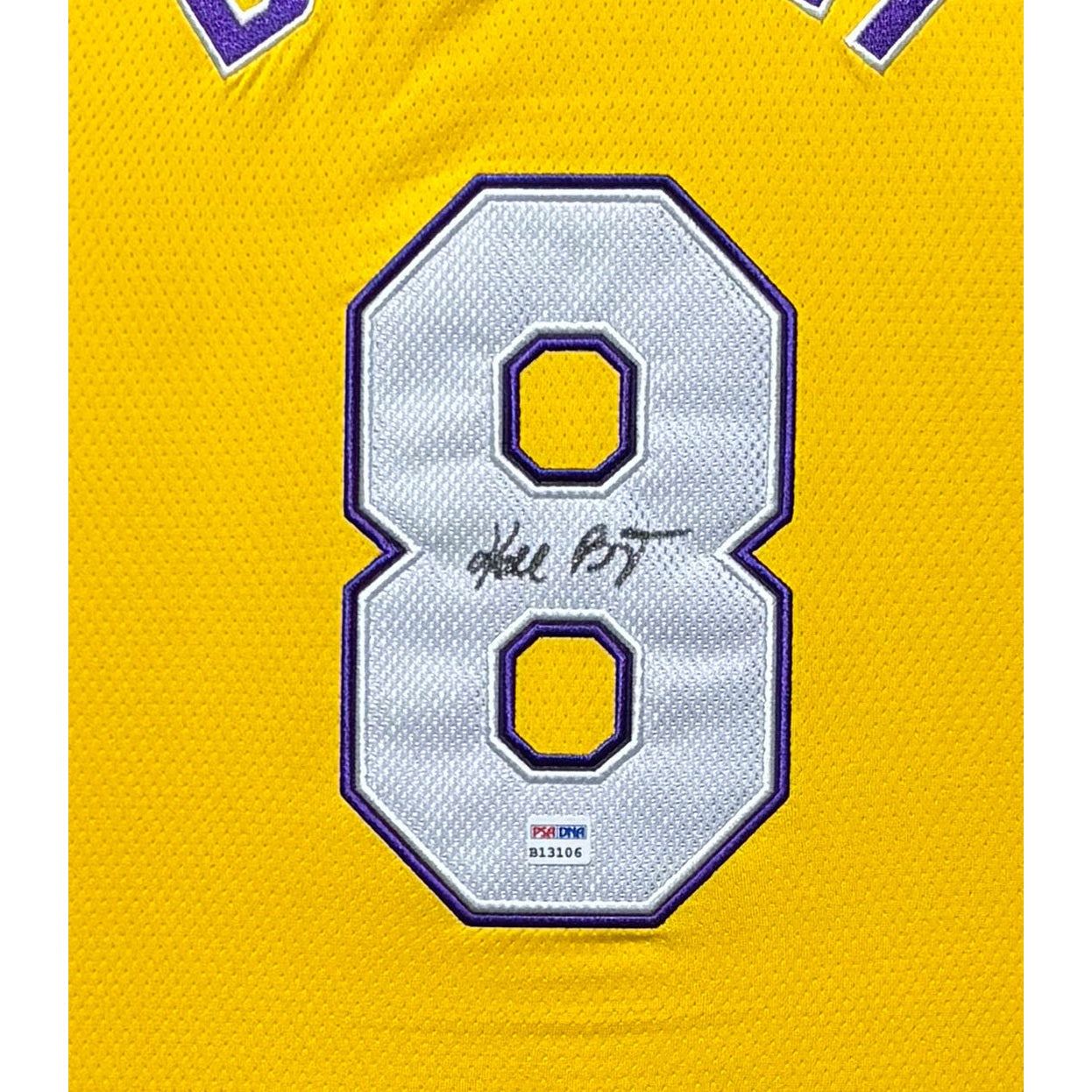 Kobe Bryant Framed Signed Jersey PSA/DNA Autographed Signed Lakers Suede LA