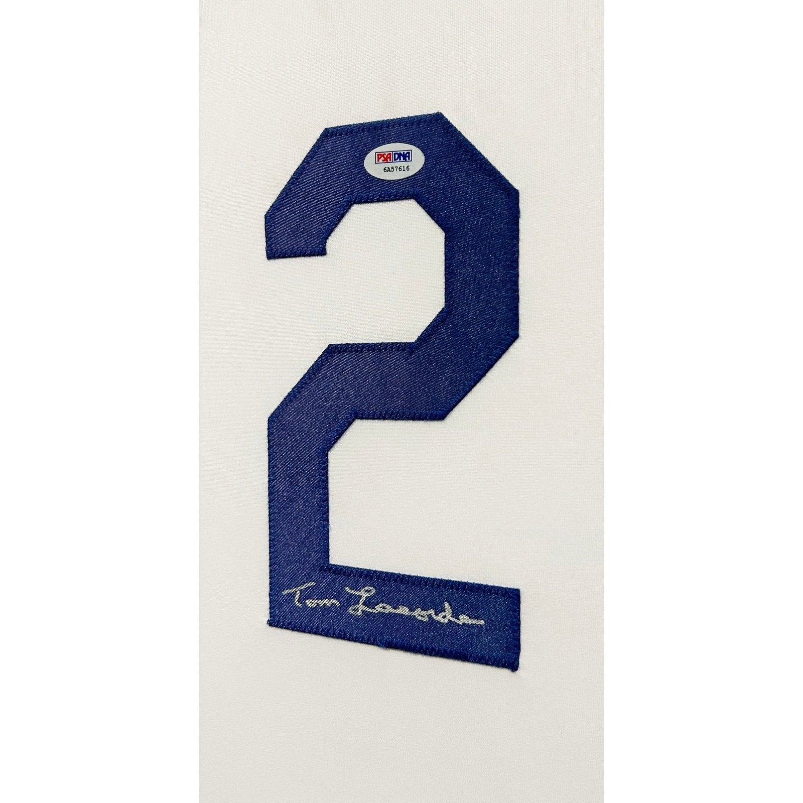 Tommy LaSorda Framed Jersey PSA/DNA Autographed Signed Los Angeles Dodgers