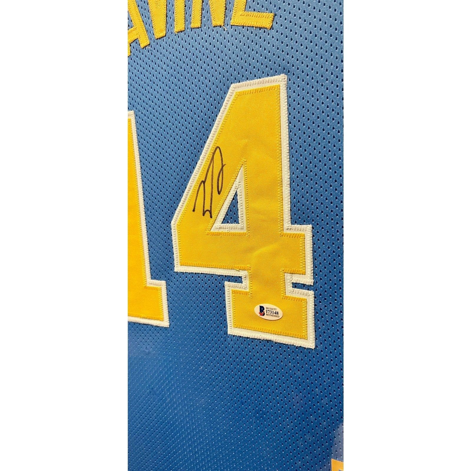 Zach Lavine Framed Signed UCLA Jersey Beckett Autographed