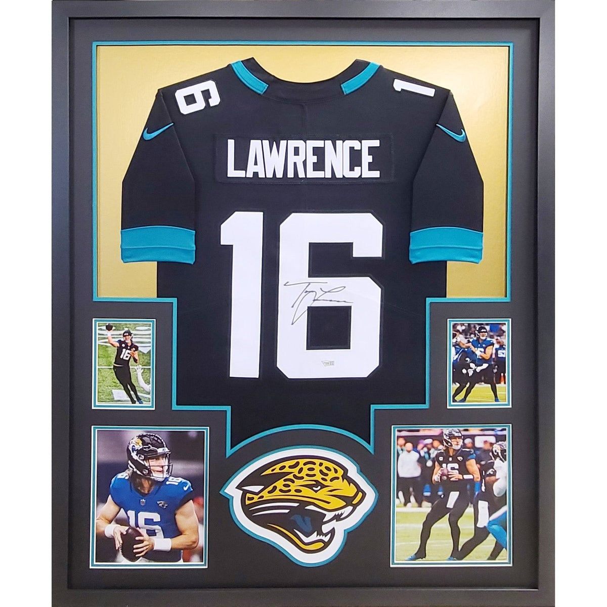 Trevor Lawrence Framed Signed Jersey Fanatics Autographed Jacksonville Jaguars