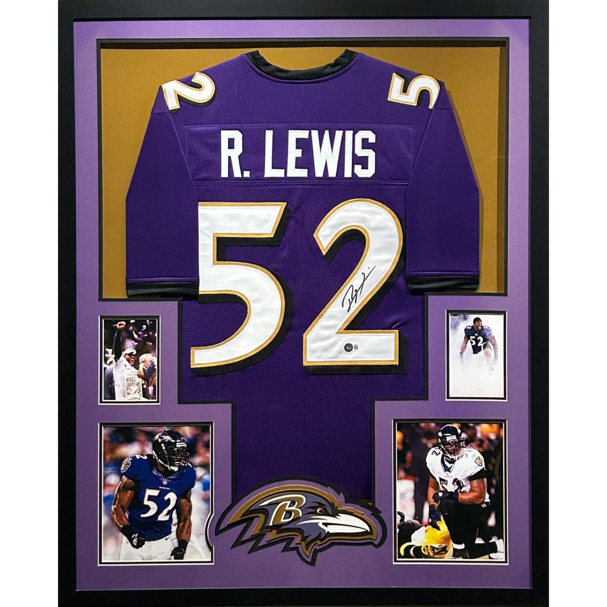 Ray Lewis Framed Jersey JSA Autographed Signed Baltimore Ravens WL