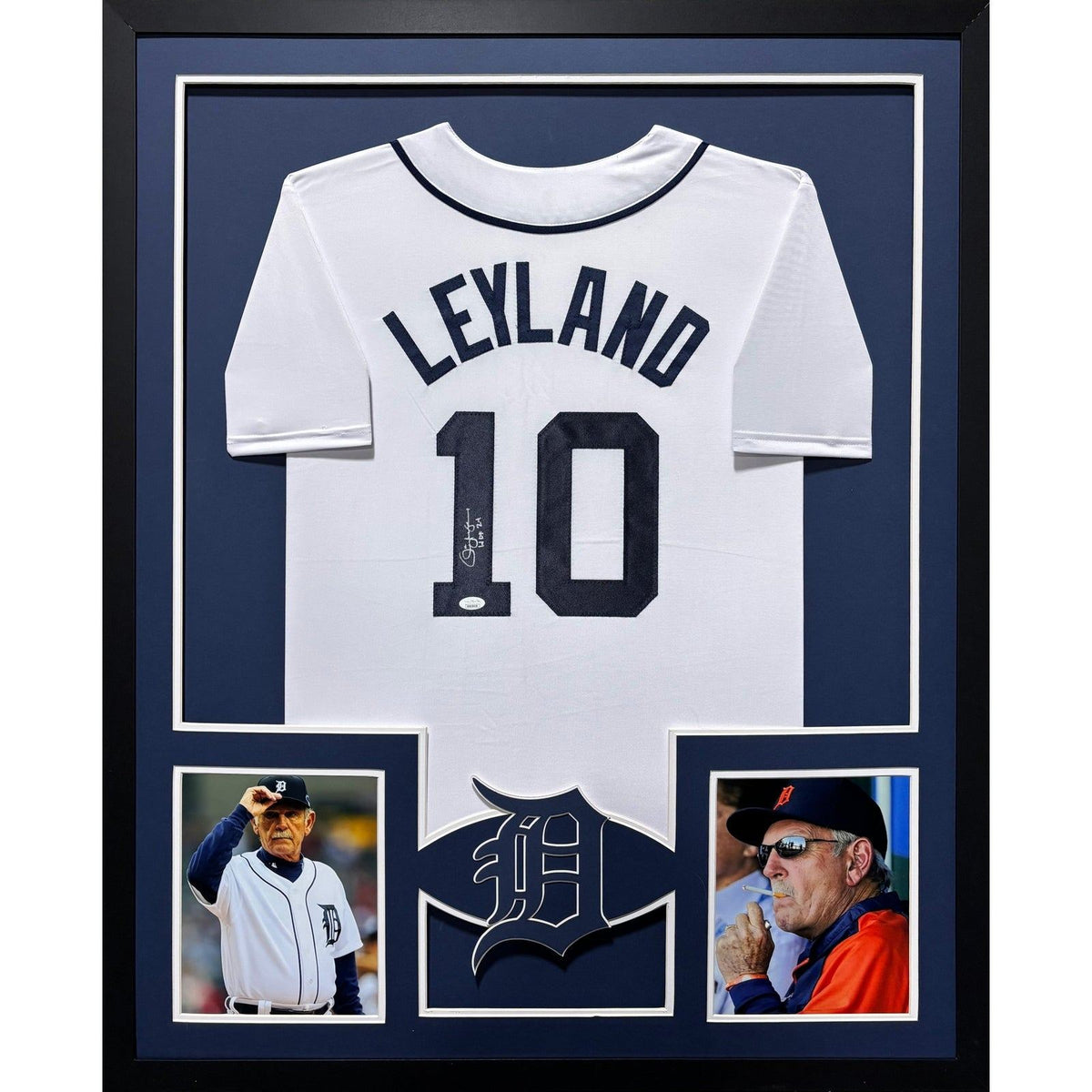 Jim Leyland Framed Signed Jersey JSA Autographed Detroit Tigers