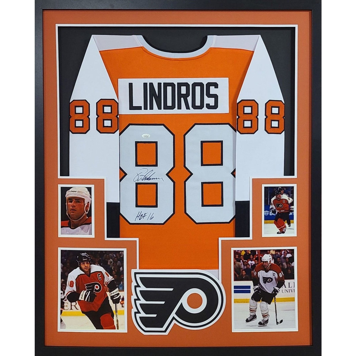 Eric Lindros Signed Framed Jersey JSA Autographed Philadelphia Flyers