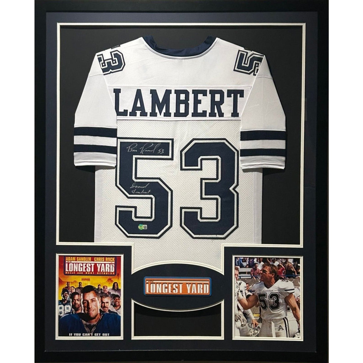 Bill Romanowski The Longest Yard Signed Framed Jersey Beckett Autographed