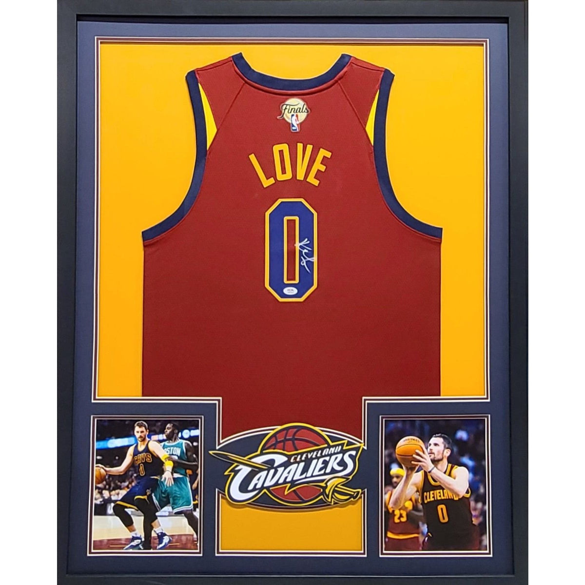 Kevin Love Framed Signed Jersey PSA/DNA Autographed Cleveland Cavaliers