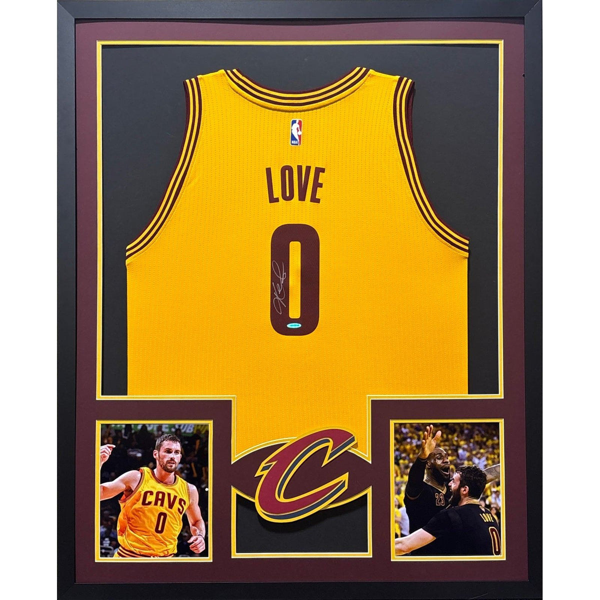 Kevin Love Framed Signed Jersey UDA COA Autographed Cleveland Cavaliers