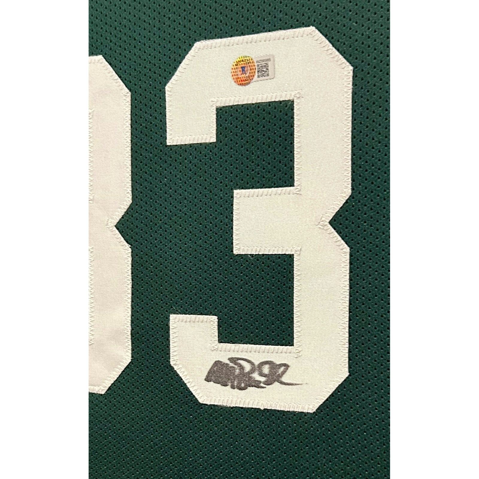 Magic Johnson Framed Jersey Beckett BAS Autographed Signed Michigan State
