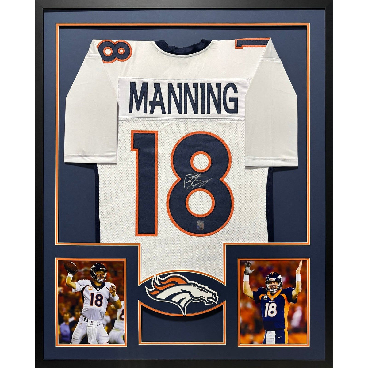 Peyton Manning Framed Signed Jersey Manning COA Denver Broncos Autographed