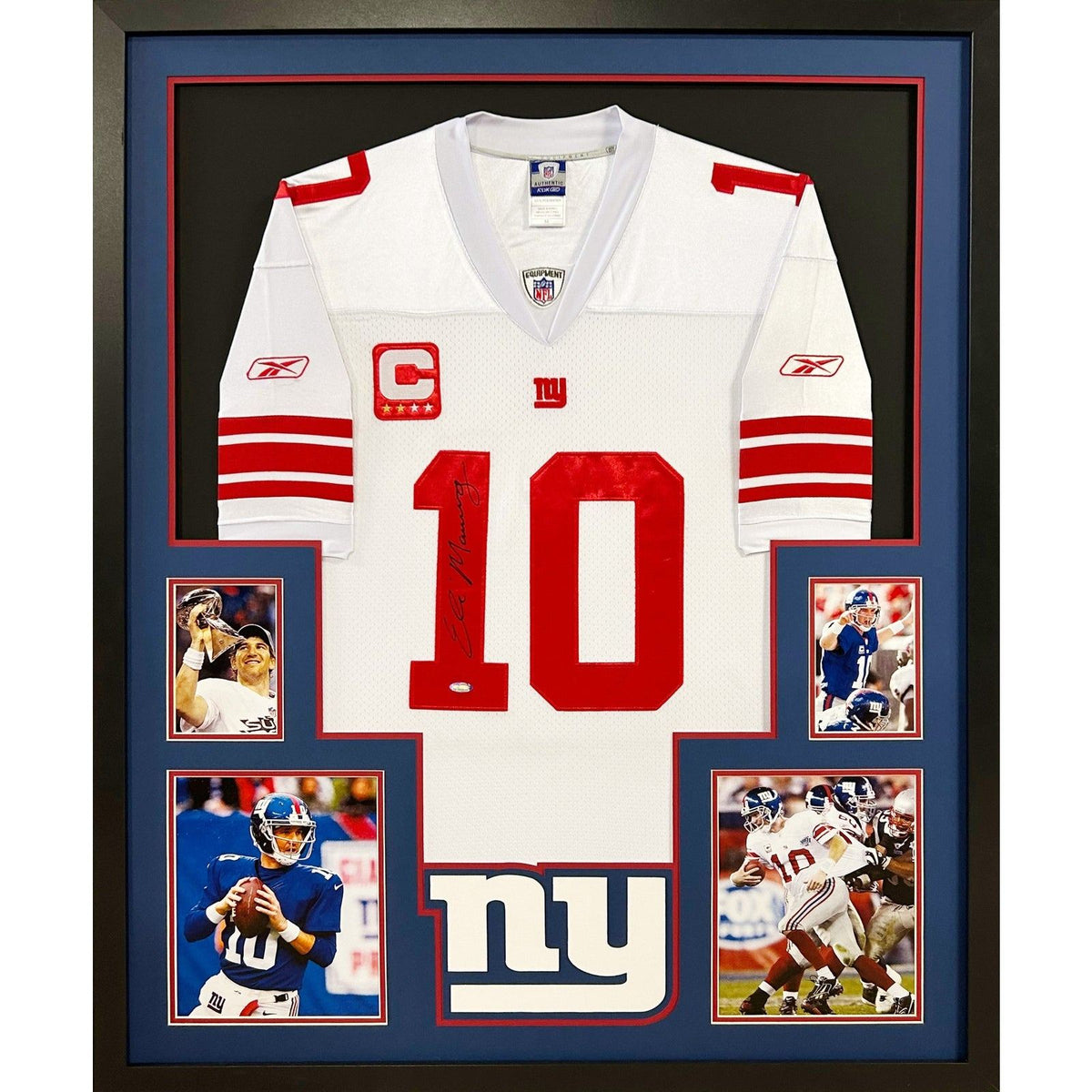 Eli Manning Framed Signed Jersey Steiner Autographed New York Giants Front