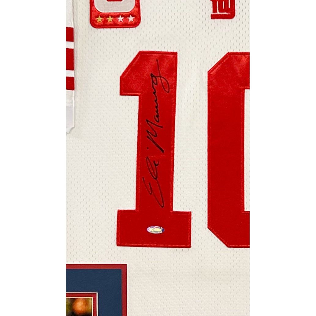 Eli Manning Framed Signed Jersey Steiner Autographed New York Giants Front