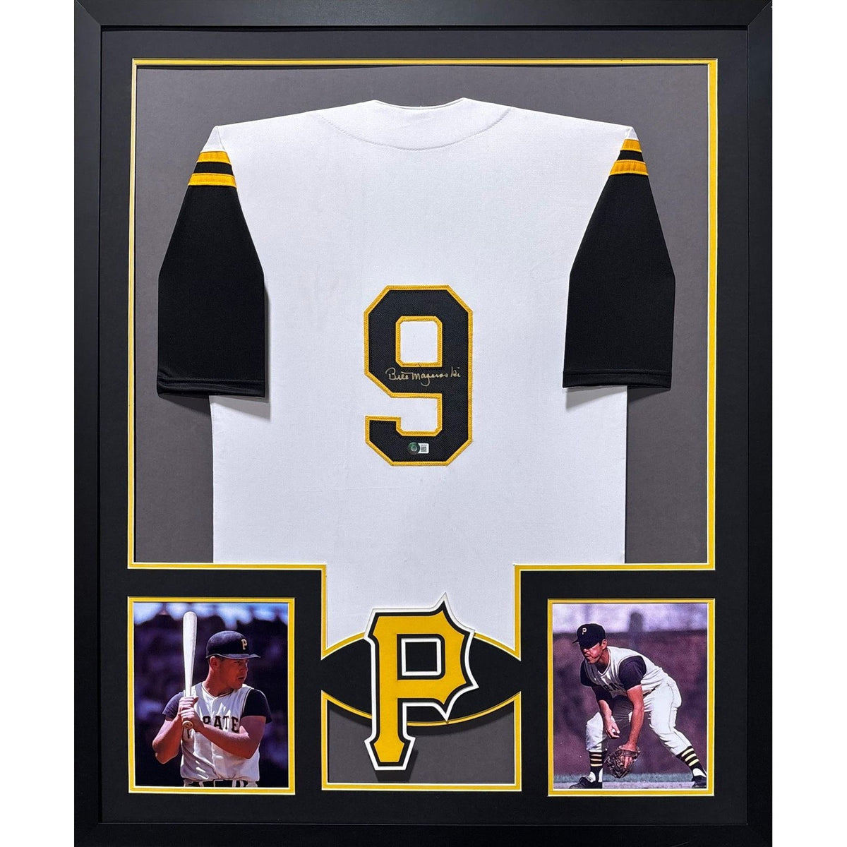Bill Mazeroski Framed Jersey Beckett Autographed Signed Pittsburgh Pirates