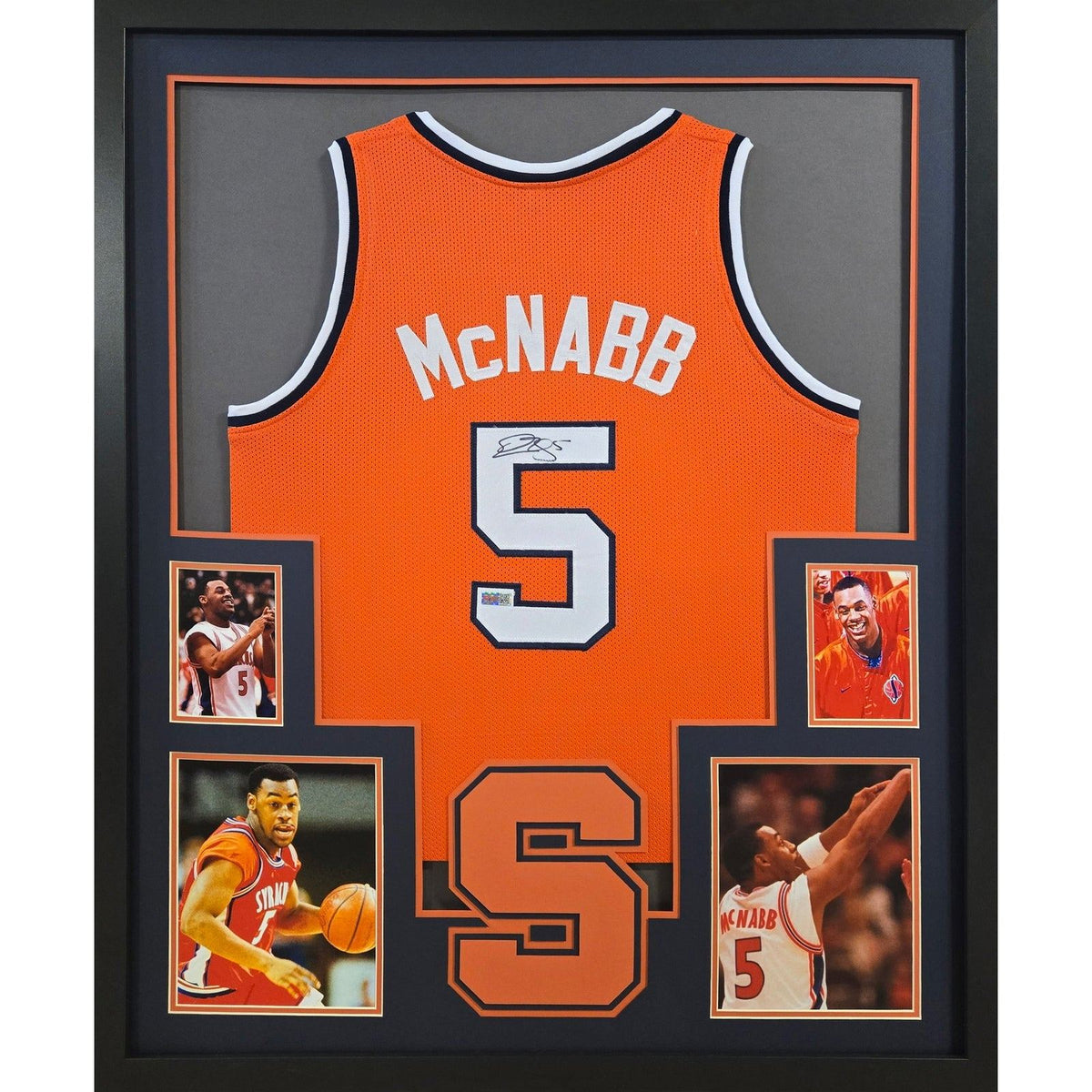 Donovan McNabb Framed Signed Jersey PIA Autographed Syracuse Eagles