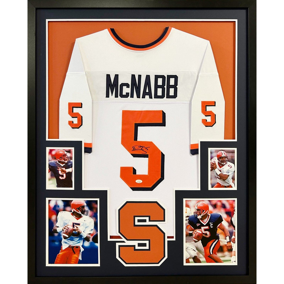 Donovan McNabb Framed Signed Jersey JSA Autographed Syracuse Eagles