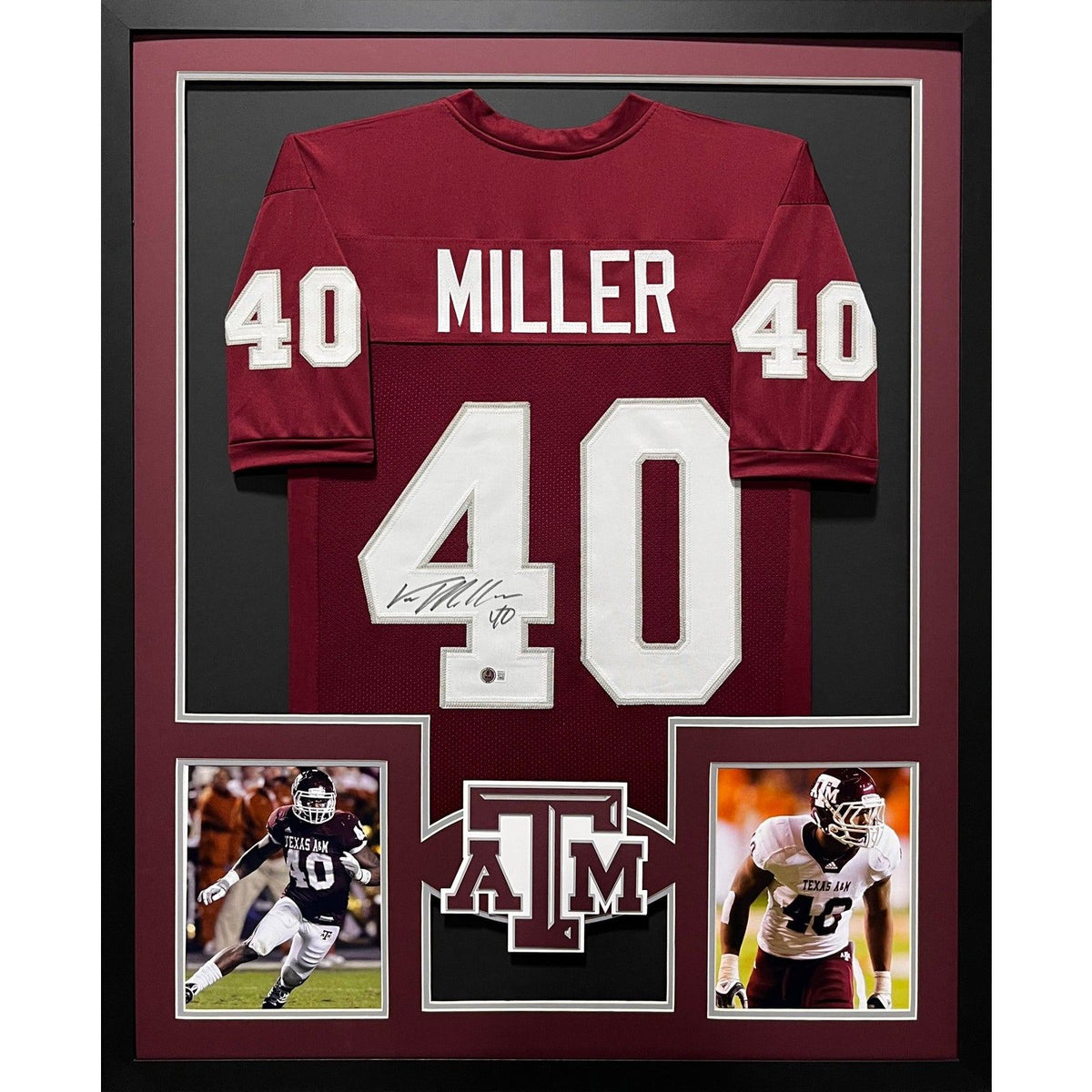 Von Miller Framed Jersey Beckett Autographed Signed Texas A&M
