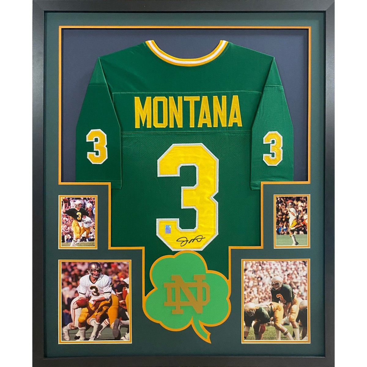 Joe Montana Framed Signed Jersey Montana Authentic Autographed Notre Dame