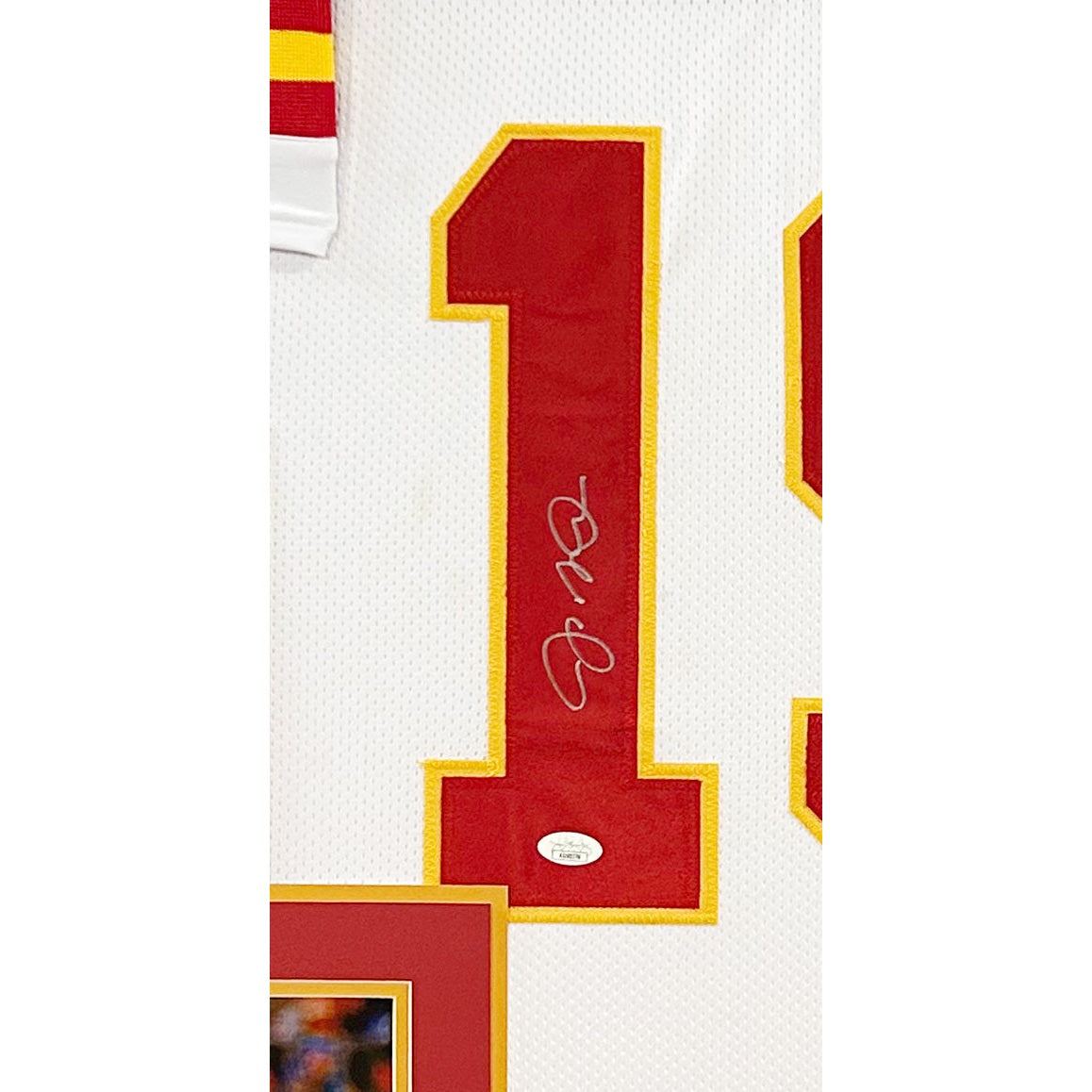 Joe Montana Framed White Jersey JSA Autographed Signed Kansas City Chiefs