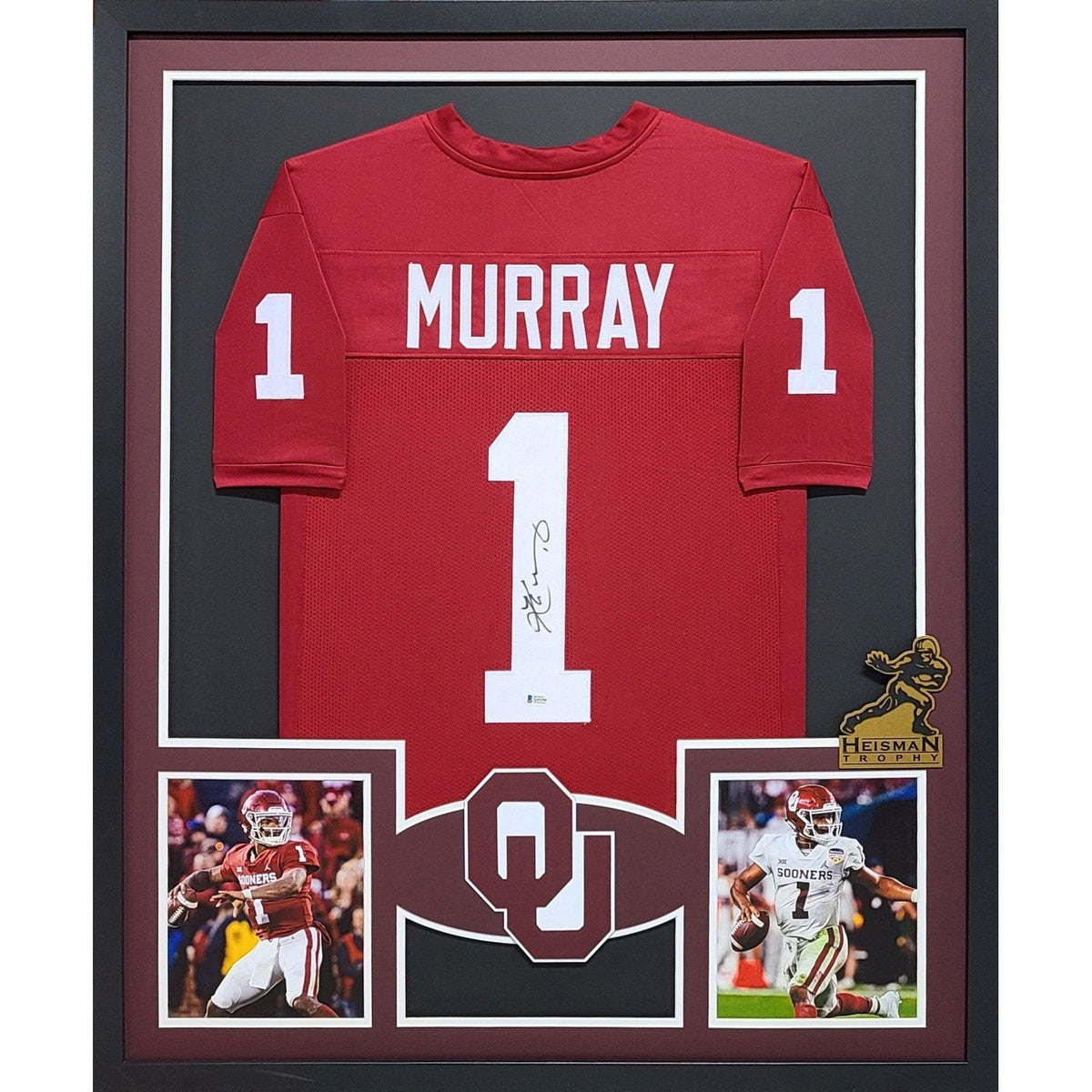 Kyler Murray Signed Framed Jersey Beckett Autographed Oklahoma