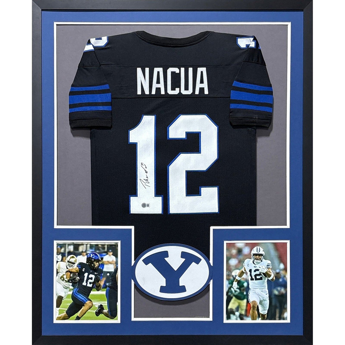Puka Nacua Framed Signed BYU Jersey Beckett Autographed Rams Brigham Young