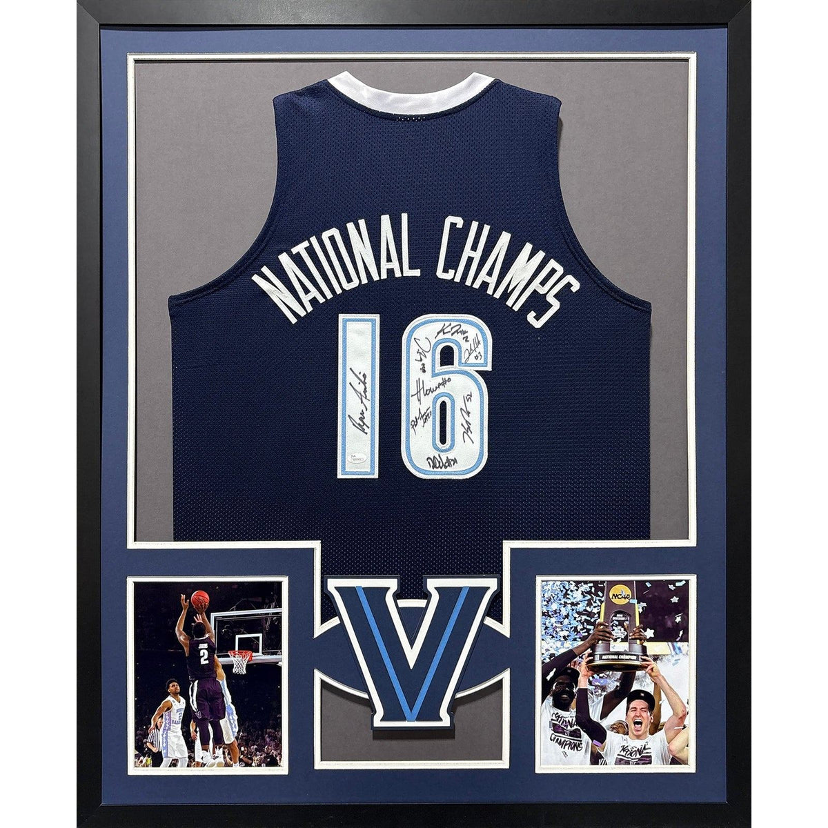 Villanova 2016 Team Signed Framed Jersey JSA Autographed National Champions 2P