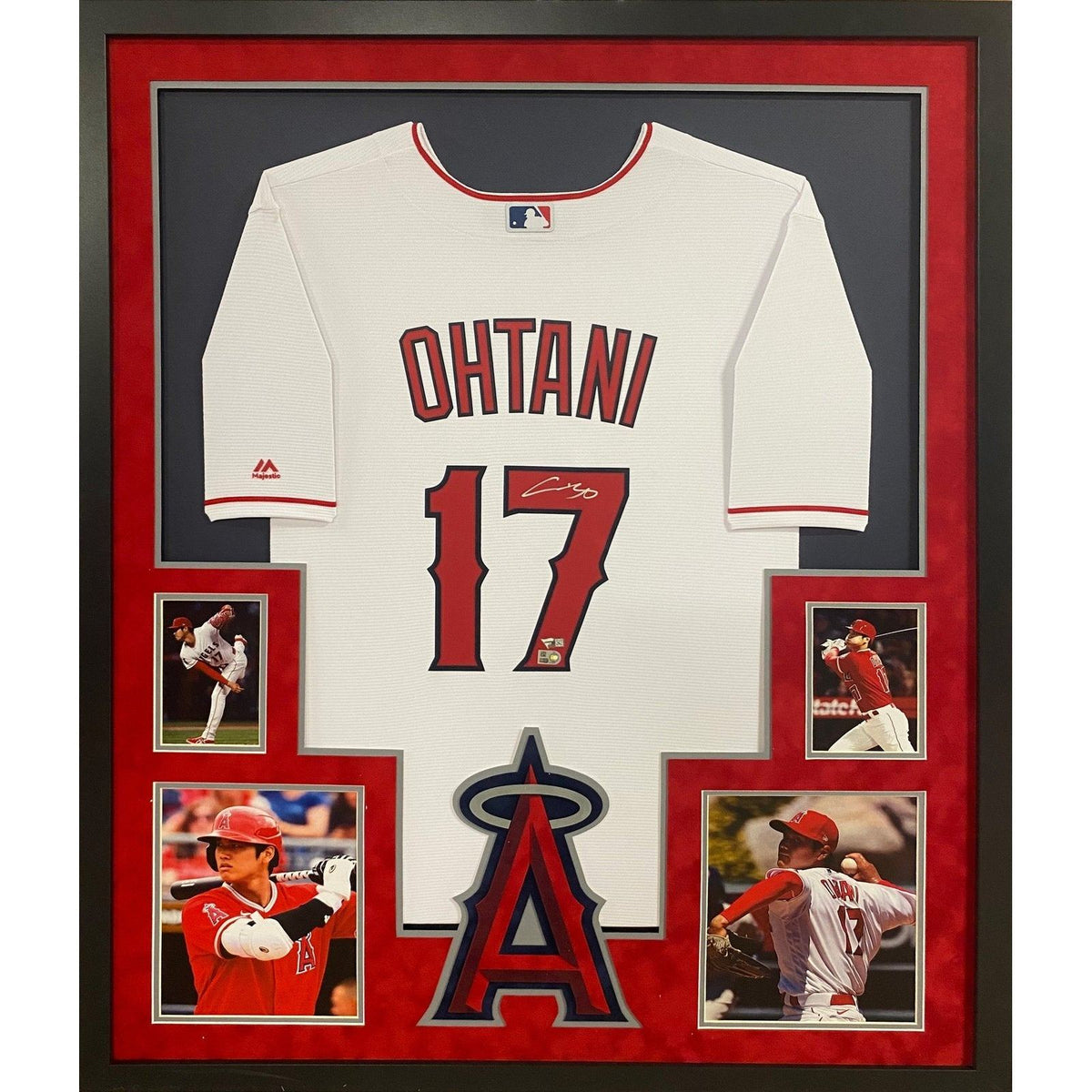 Shohei Ohtani Framed Signed Jersey Fanatics Autographed Los Angeles Angels 1123