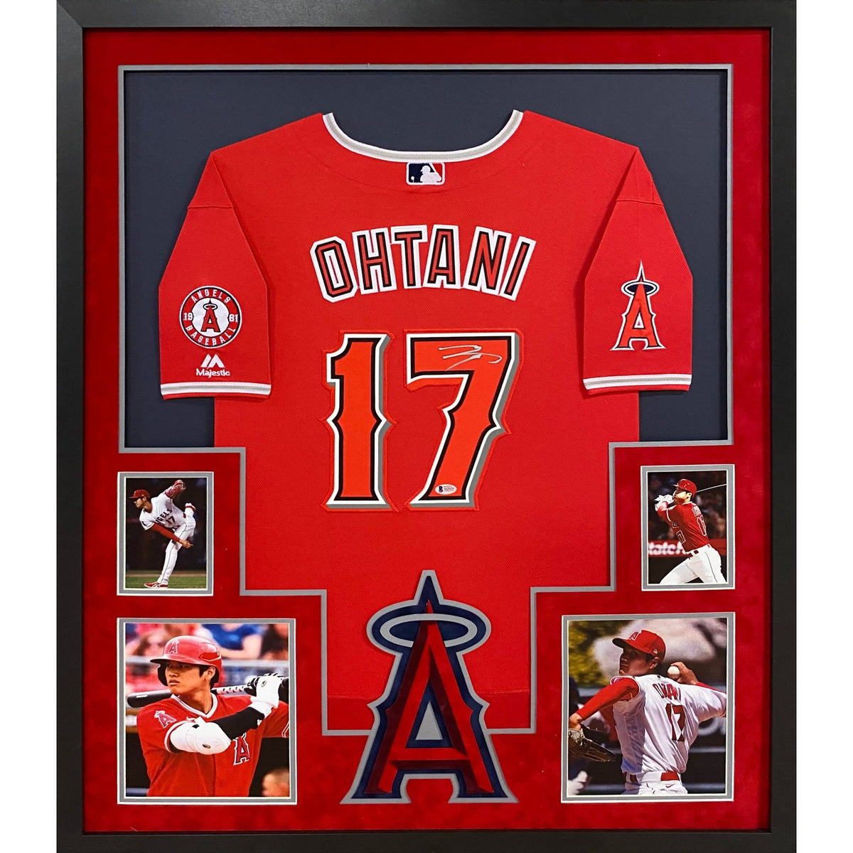 Shohei Ohtani Signed Framed Jersey Fanatics Autographed Los Angeles Angels