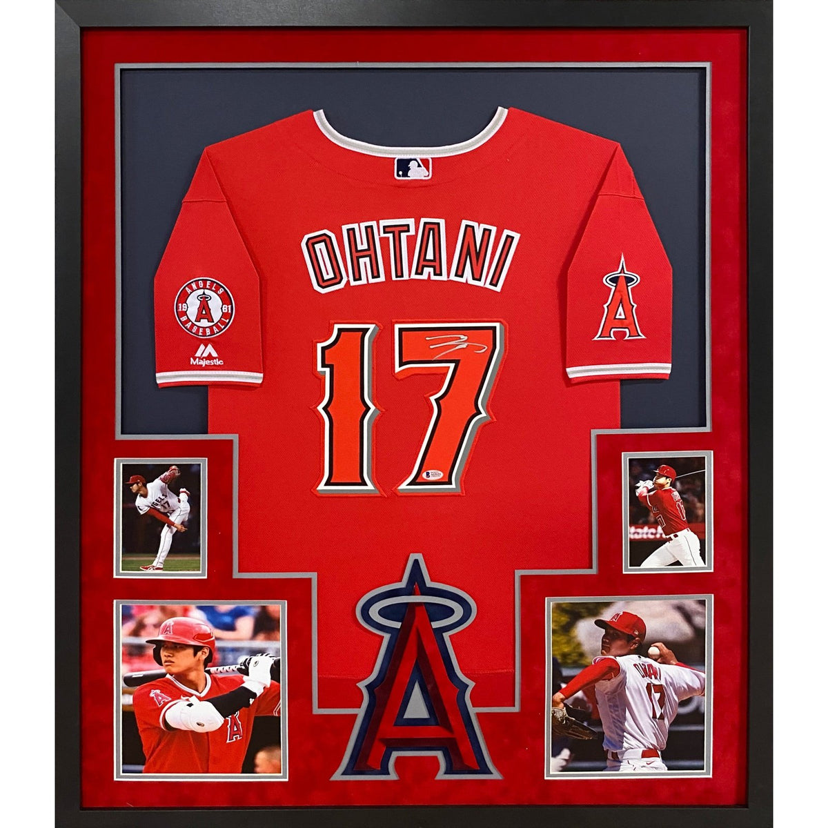 Shohei Ohtani Signed Framed Jersey PSA/DNA Autographed Los Angeles Angels