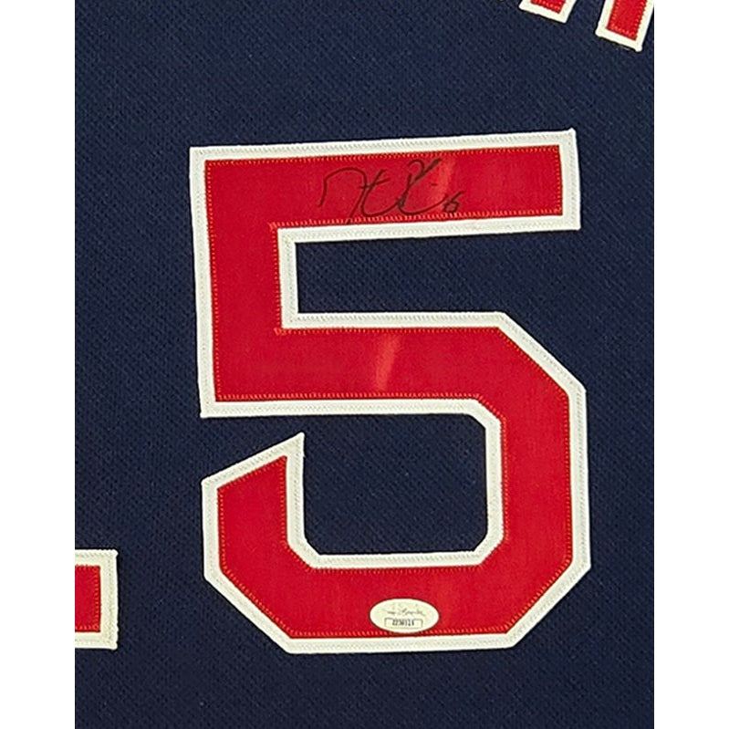Dustin Pedroia Framed Signed Boston Red Sox Jersey JSA Autographed