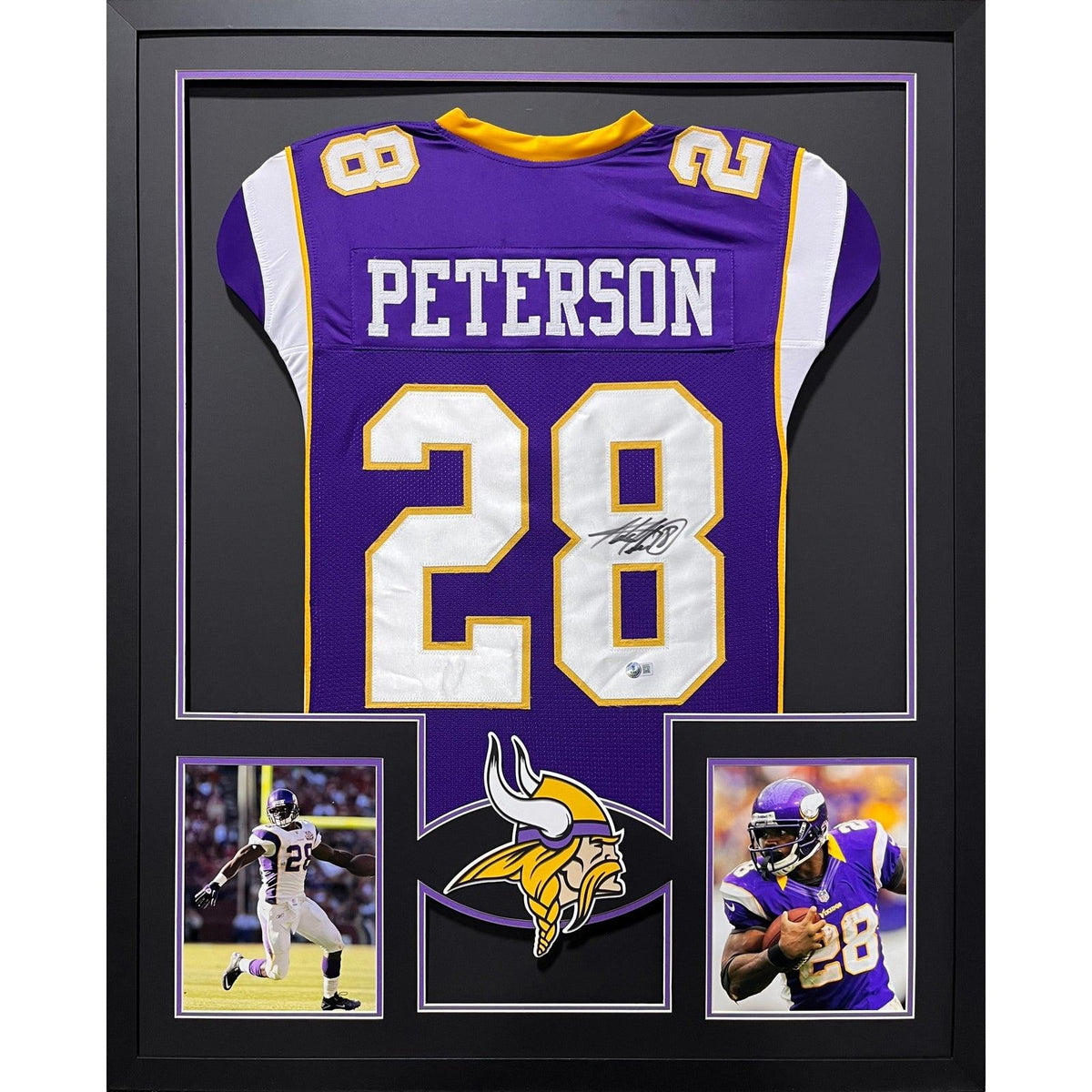 Adrian Peterson Signed Framed Jersey Beckett Autographed Minnesota Vikings