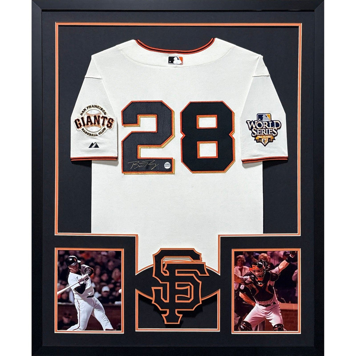 Buster Posey Framed Signed Jersey Autographed LOJO COA San Francisco Giants