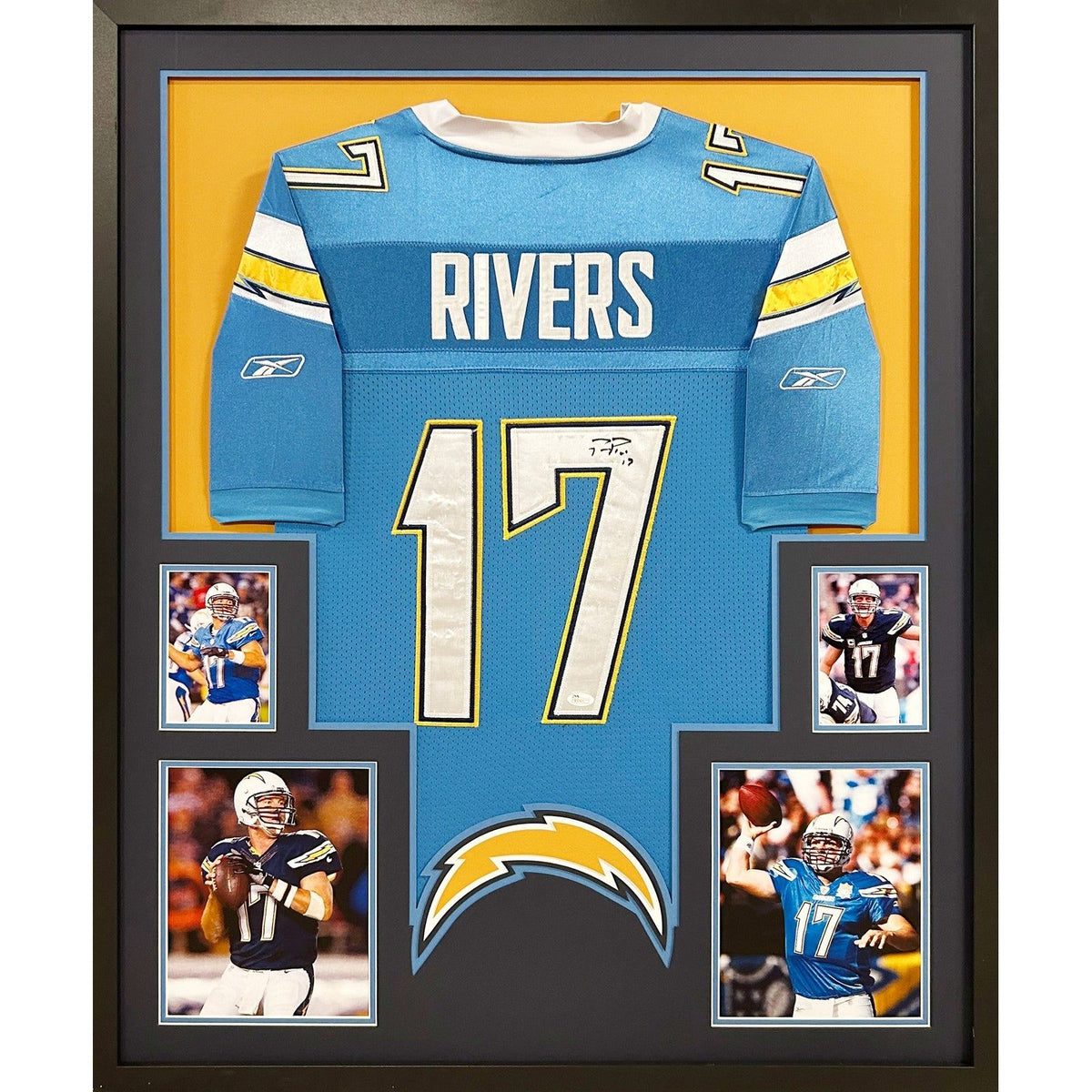 Philip Rivers Signed Framed Jersey JSA Autographed San Diege Chargers LA
