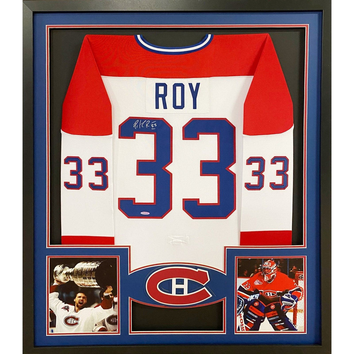 Patrick Roy Framed Jersey UDA UpperDeck Autographed Signed Montreal Canadiens