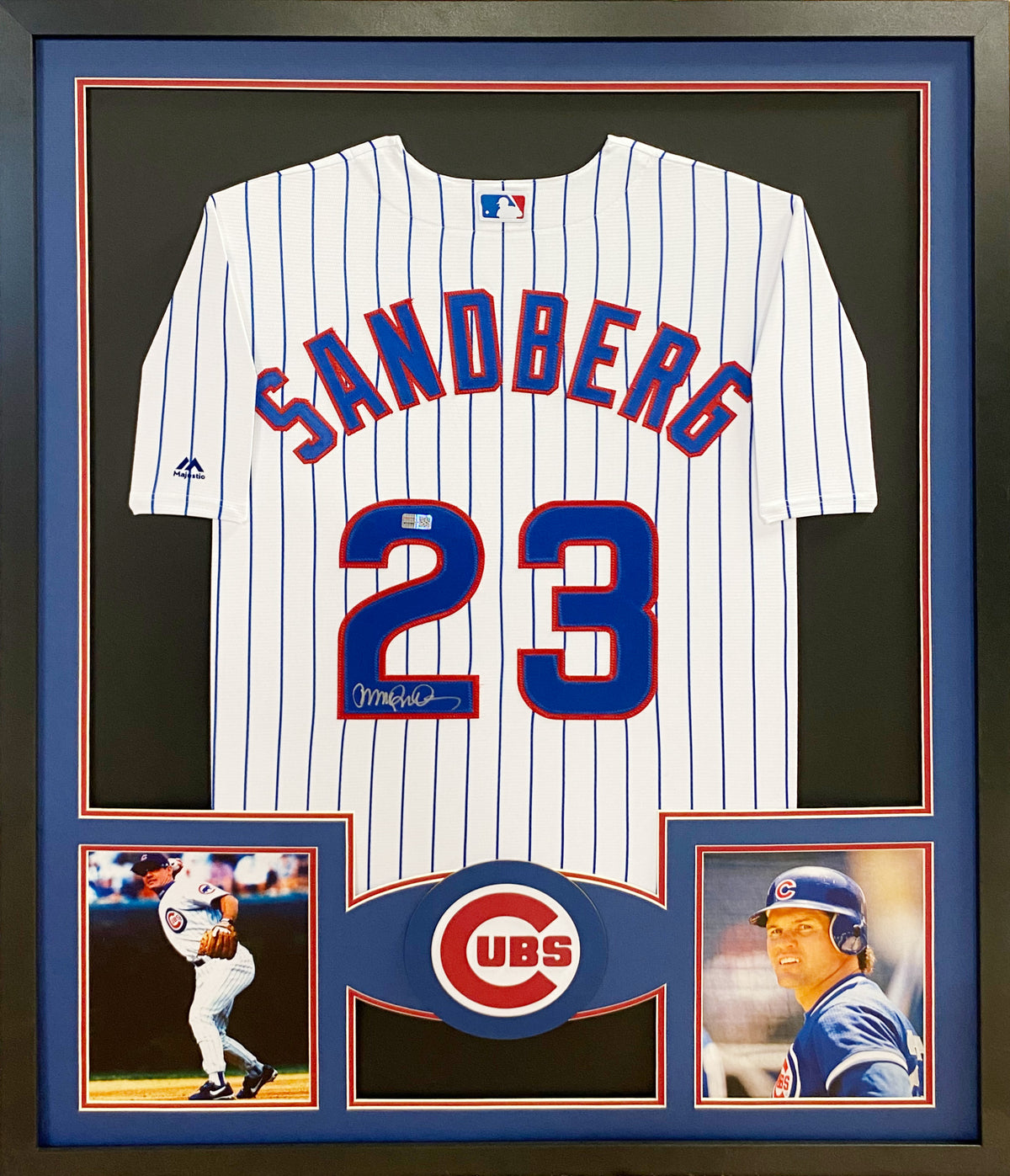Ryne Sandberg Framed Signed Jersey Tristar Autographed Chicago Cubs