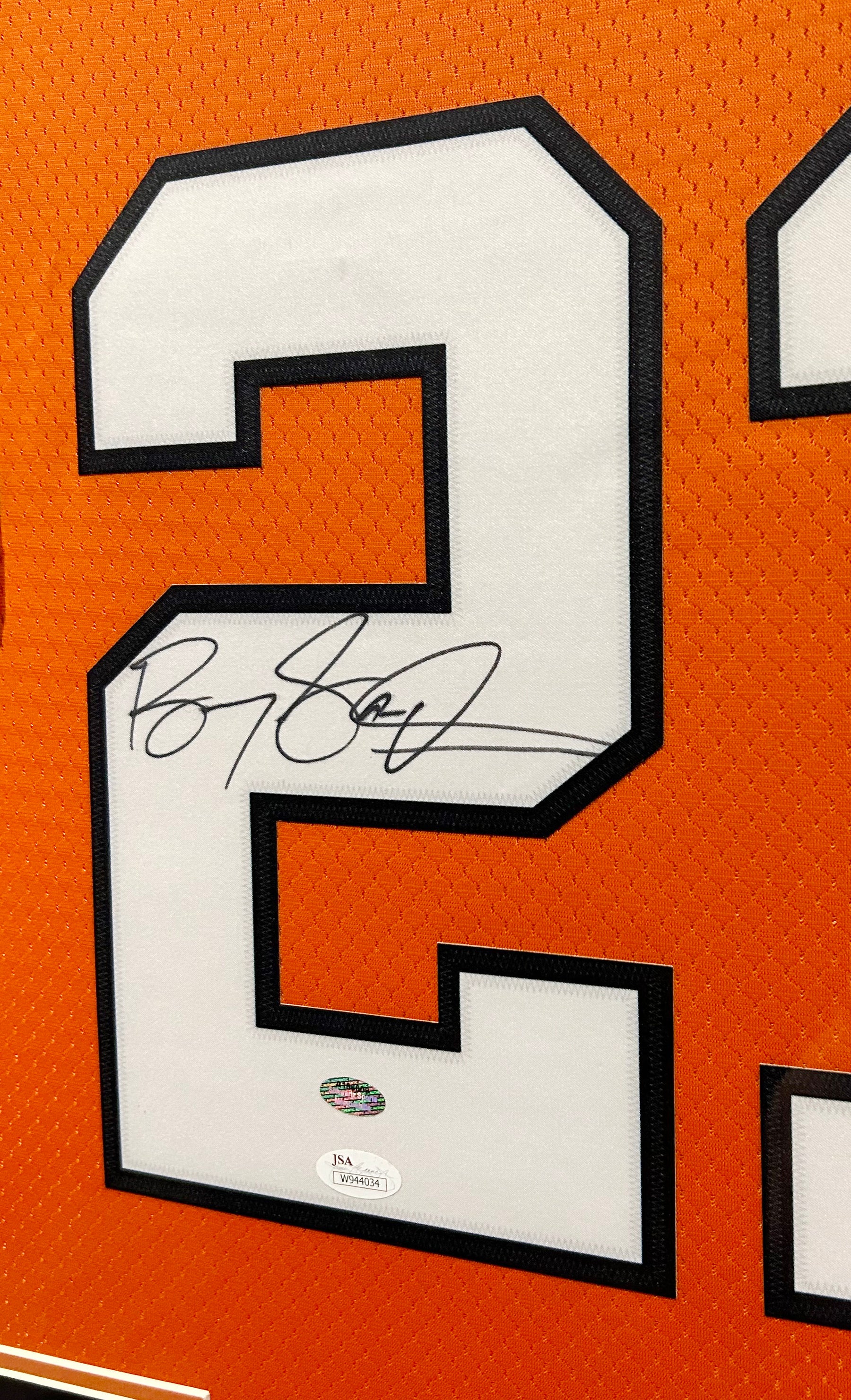 Barry Sanders Framed Signed Jersey JSA Autographed Oklahoma State