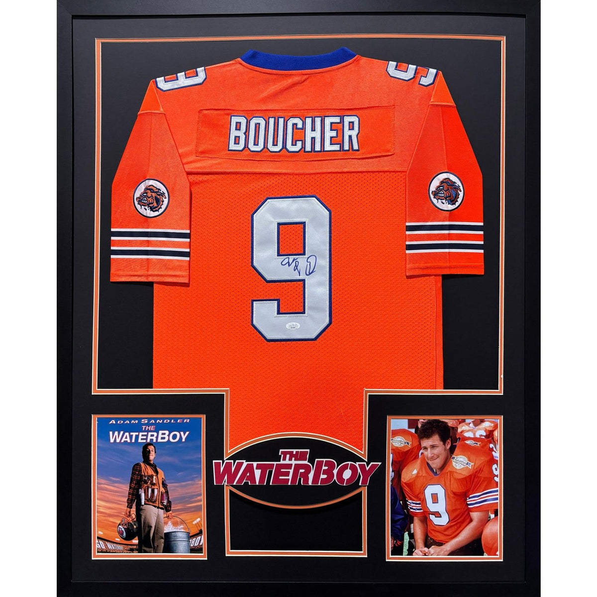 Adam Sandler Framed Signed Jersey JSA The Waterboy Autographed Bobby Boucher
