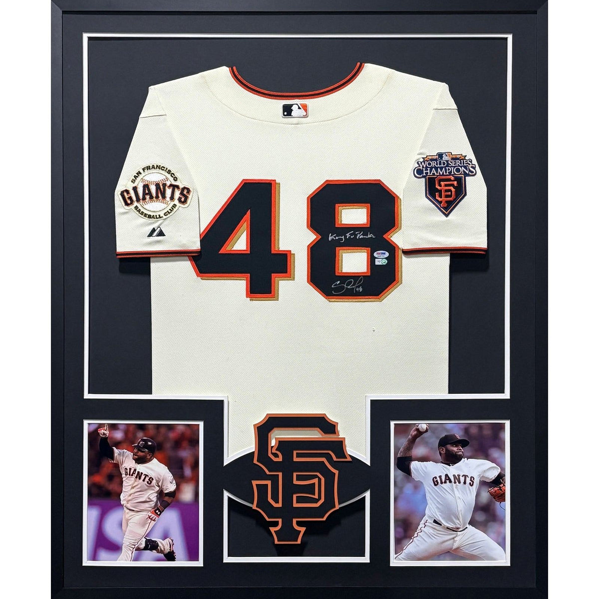 Pablo Sandoval Framed Signed Jersey PSA/DNA Autograph San Francisco Giants
