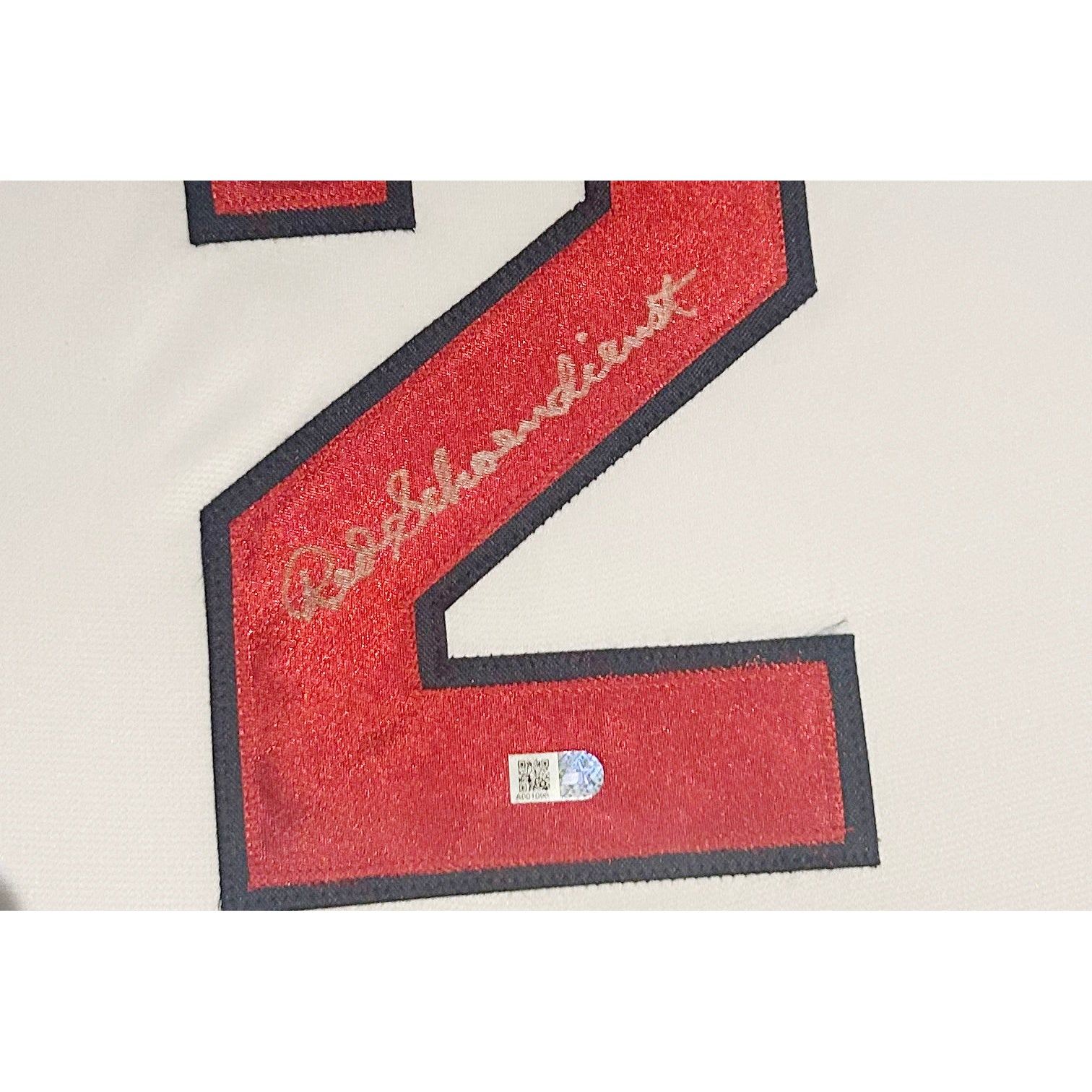 Red Schoendienst Framed Signed Jersey COA Autographed St. Louis Cardinals