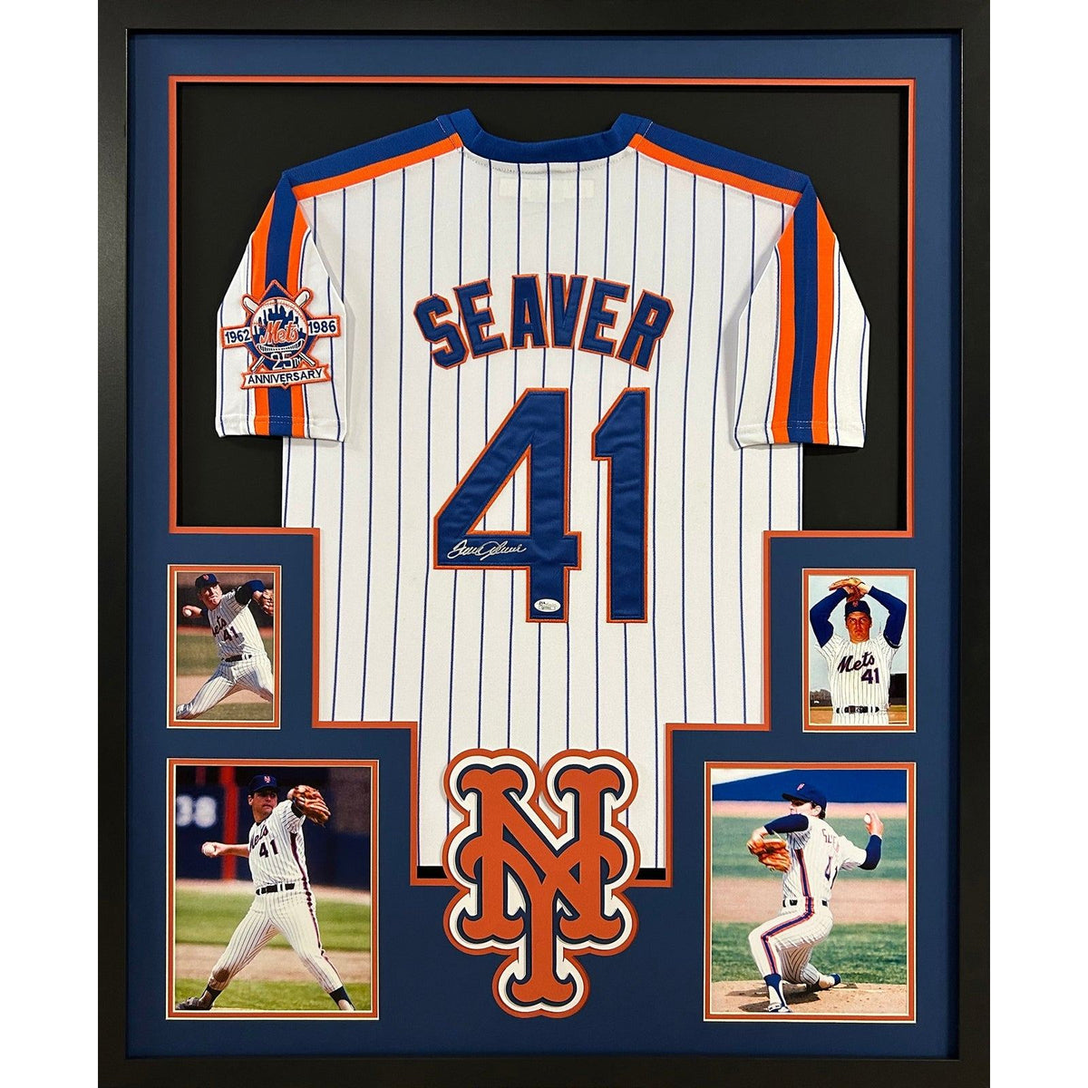 Tom Seaver Signed Framed Jersey JSA Autographed New York Mets