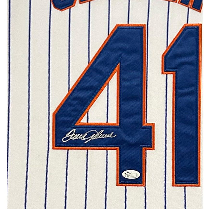 Tom Seaver Signed Framed Jersey JSA Autographed New York Mets