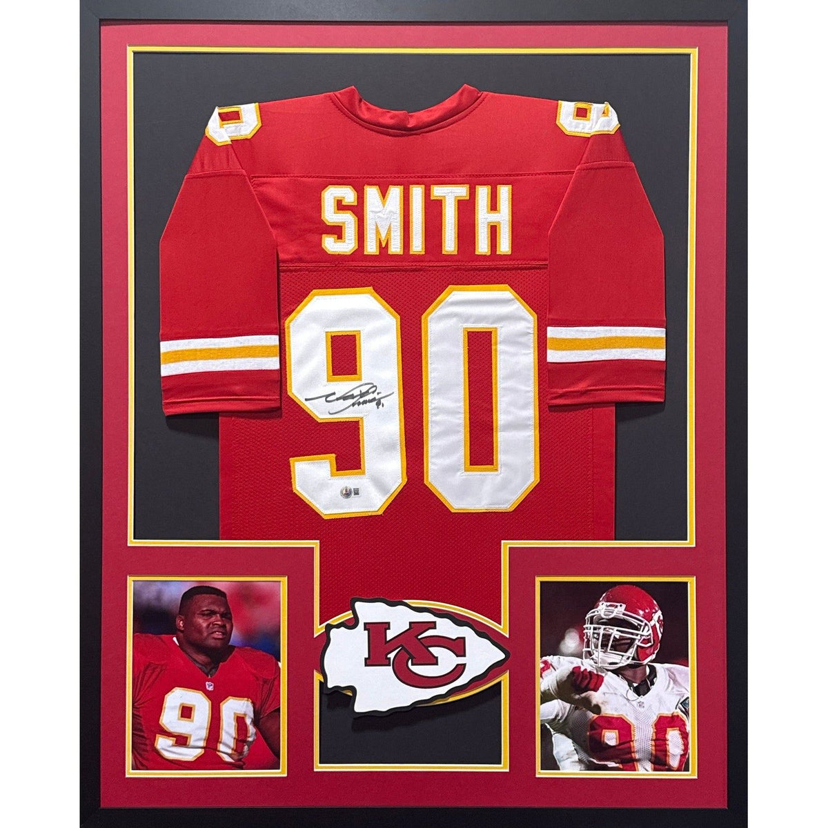 Neil Smith Framed Jersey Beckett Autographed Signed Kansas City Chiefs
